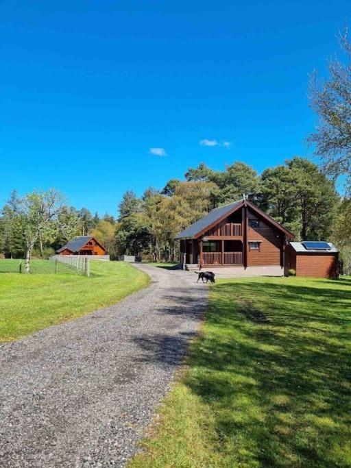 Red Squirrel Log Cabin With Hot Tub Keith Exteriér fotografie